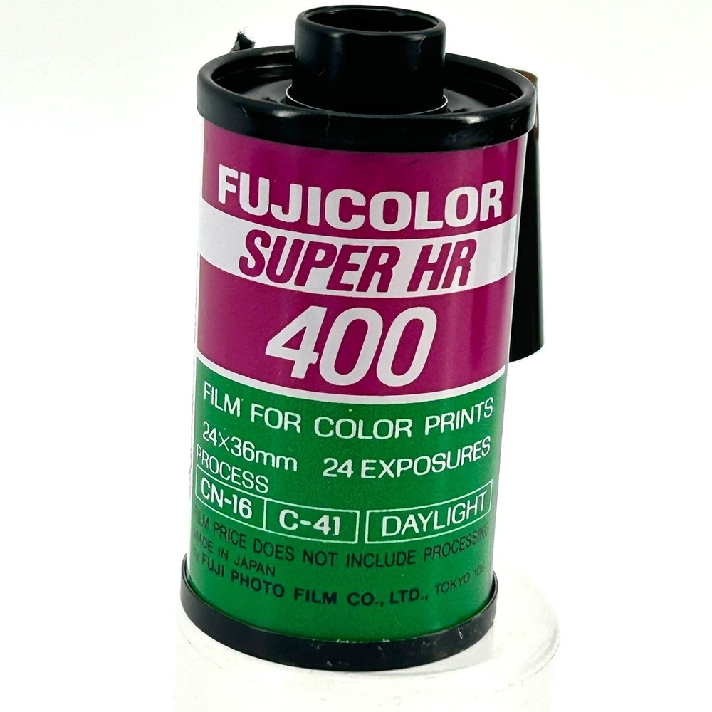 Fujicolor Super HR 400 35mm Film 24 Exposure Color Print C-41 Process Vintage